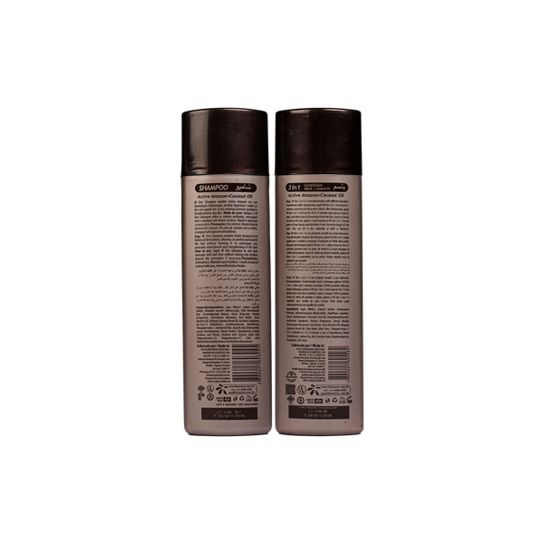 Floractive Profissional W One Shampoo & 3 In 1 Conditioner Duo 300ml Each | Anti-Frizz Hair Repair & Hydration Kit