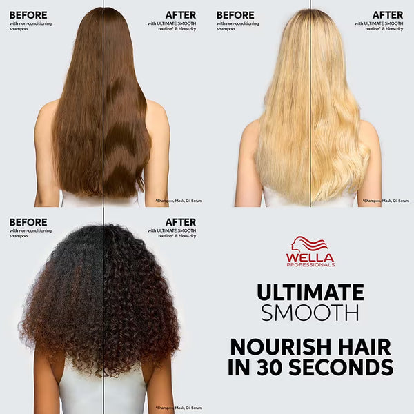 Wella Professionals Ultimate Smooth Hair Mask With Squalane & Omega-9 For Dry, Dull & Frizzy Hair 150ml