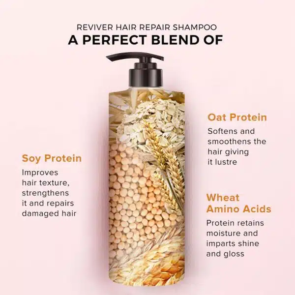 De Fabulous Reviver Hair Repair Shampoo & Conditioner Combo set 1000ml Each - Image 4