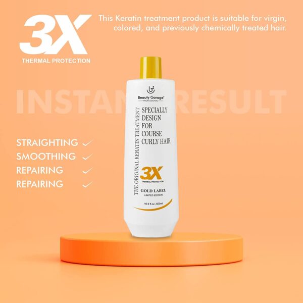 Beauty Garage 3x Gold Label Limited Edition Keratin Treatment 90ml4