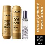 Luxliss Professional Keratin Dailycare Shampoo Conditioner and Serum (250ml, 200ml, 50ml)