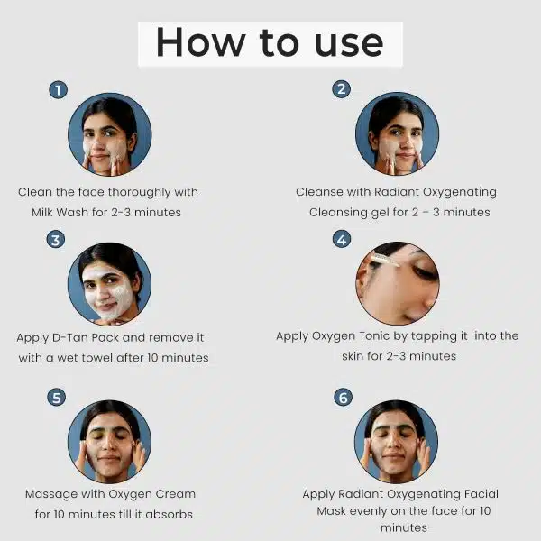 O3+ Professional Bridal Facial Kit Oxygenating Glow Skin 81gm - Image 3