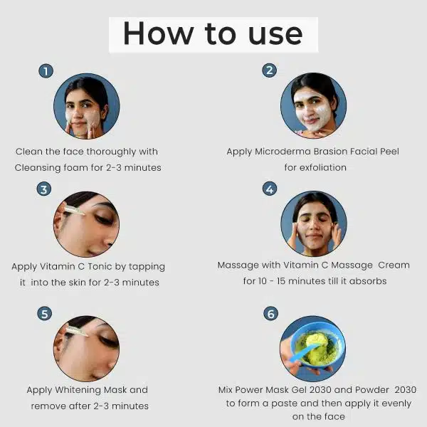 O3+ Professional Bridal Vitamin C Glowing Skin Facial Kit (136g, Single Use) - Image 3