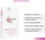 O3+ professional Radiant & Glowing Bridal Facial Kit for Bridal Beauty Bliss | Single-Use (120g)