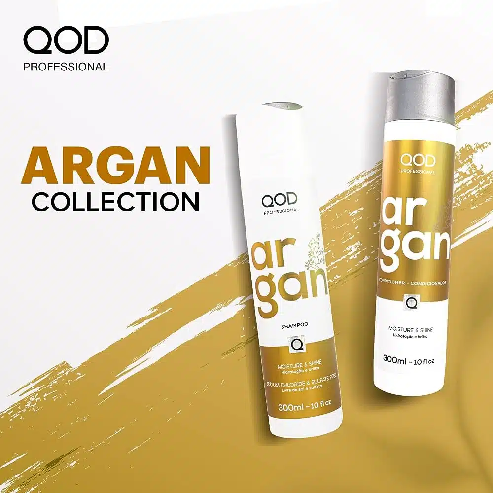 QOD Professional Argan Shampoo and Conditioner 300ml | Sulphate free | Sodium Chloride free - Image 2