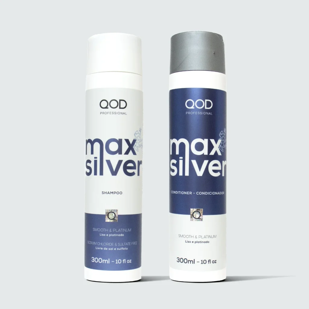 QOD Professional Max Silver Shampoo - Conditioner 300ml Combo