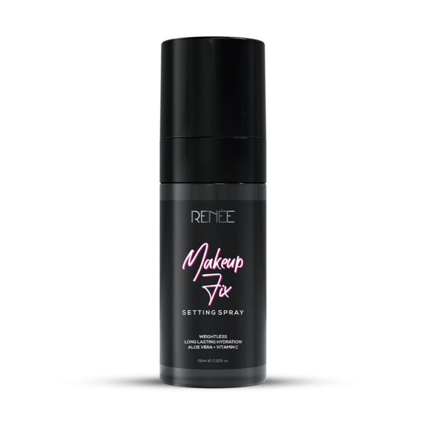 RENEE Makeup Fix Setting Spray Settling In Fine Lines Pores Prevents Cracks Long Lasting Weightless Non greasy Infused with Aloevera Niacinamide 60ml