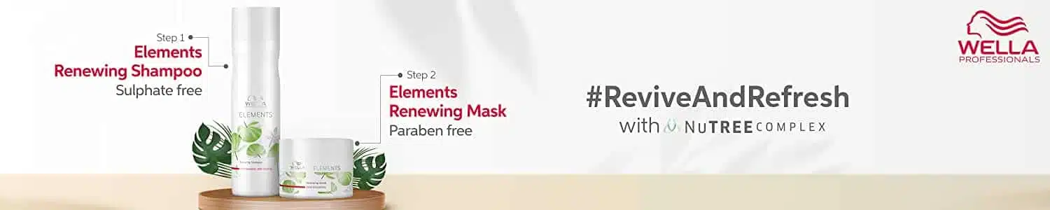 Wella Professionals Wella Professionals Elements Sulfate Free Shampoo 250ml Paraben Free Conditioner 200ml and Mask 150ml