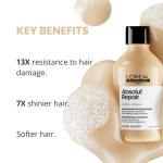 L'Oréal Professional Absolut Repair Shampoo For Damaged Hair 300ml - Image 6