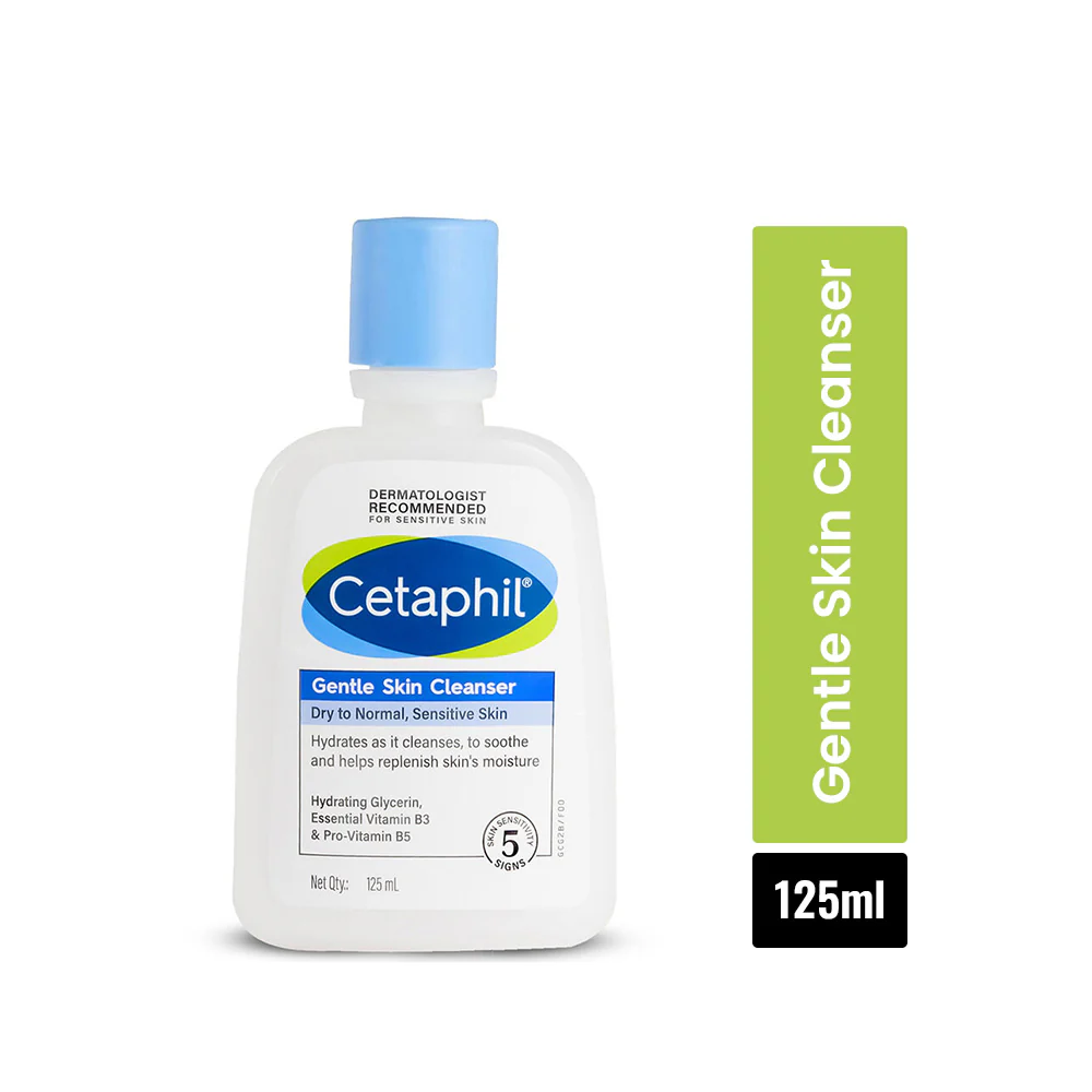Cetaphil Gentle Skin Cleanser for Dry to Normal, Sensitive Skin 125ml