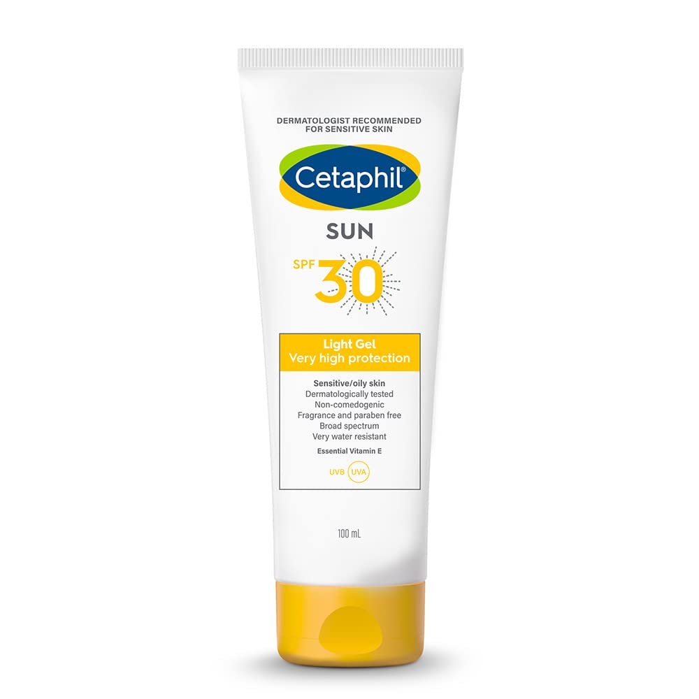 Cetaphil SUN Spf 30 Light Gel Very High Protection Sunscreen 100ml (Sensitive/ Oily Skin)