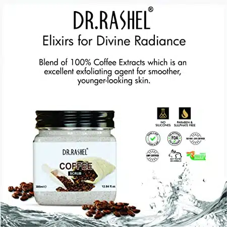 DR.RASHEL Coffee Scrub Face BodyRe Sculpting Scrub Vitamin Dark Circle 380 Ml