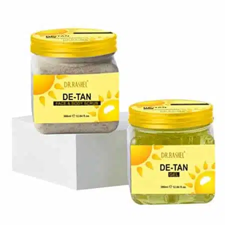 DR.RASHEL De-Tan Gel and De-Tan Scrub For Face-Body (380ml Each) - Image 1