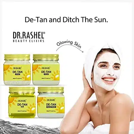 DR.RASHEL De-Tan Pack Of 4 (Scrub, Gel, Cream, Facepack) 1500 ml - Image 2