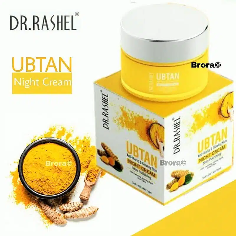 DR.RASHEL Ubtan 380ml combo (Scrub, Gel, Cream, Face Pack) for Brightening - Image 4