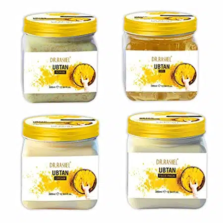 DR.RASHEL Pack of 4 Ubtan combo with Scrub, Gel, Cream, Face Pack DR.RASHEL Ubtan combo with Scrub, Gel, Cream, Face Pack 1520ml - Image 1