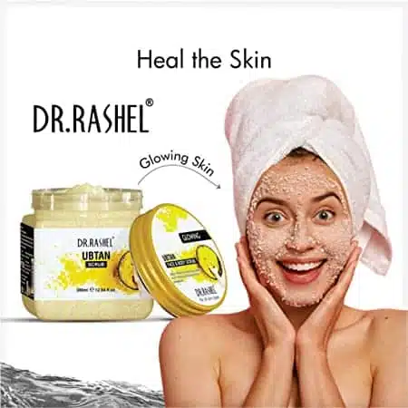 DR.RASHEL Ubtan Scrub For Face and Body 380ml - Image 3