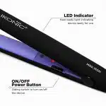 IKONIC MINI IRON HAIR STRAIGHTENER  (BLACK) - Image 4
