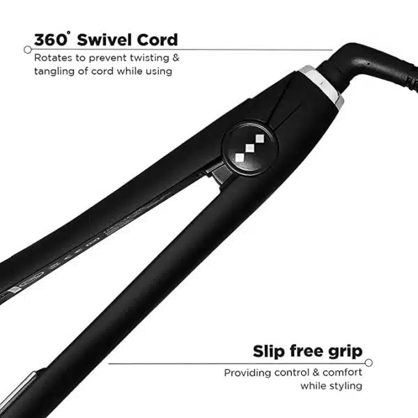 IKONIC SLIM TITANIUM SHINE HAIR STRAIGHTENER WITH PROFESSIONAL PTC AND DUAL CERAMIC HEATERS FOR LONGER THICKER