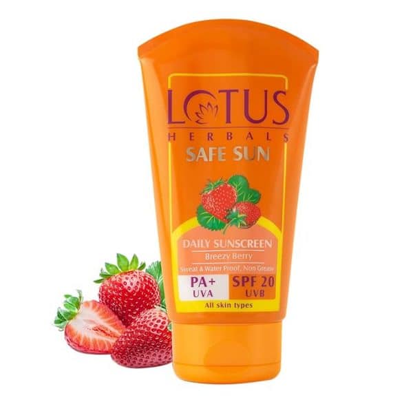 Lotus Herbals Safe Sun Block Cream SPF 20 (100g)