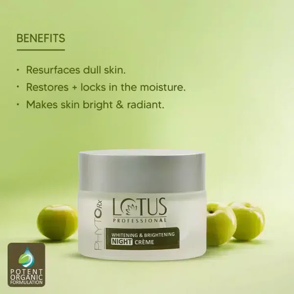 Lotus Professional Phyto Rx Whitening Brightening Night Cream Natural 50 g2