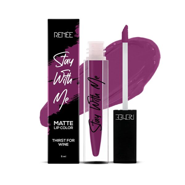 RENEE Stay With Me Matte Liquid Lipstick Thirst For Wine 5ml