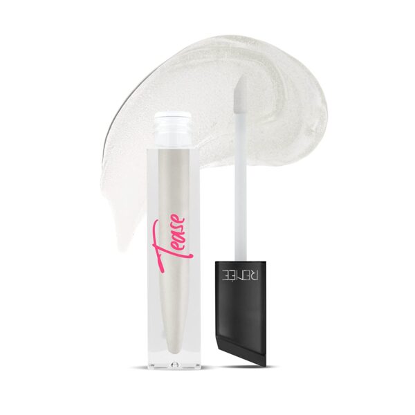 RENEE Tease Metallic Clear Lip Gloss with Plumping Effect Long Lasting Hydration Moisturization 5ml