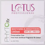 Lotus Professional Phyto Rx Whitening - Brightening Creme SPF 25 PA++ (50g) - Image 4