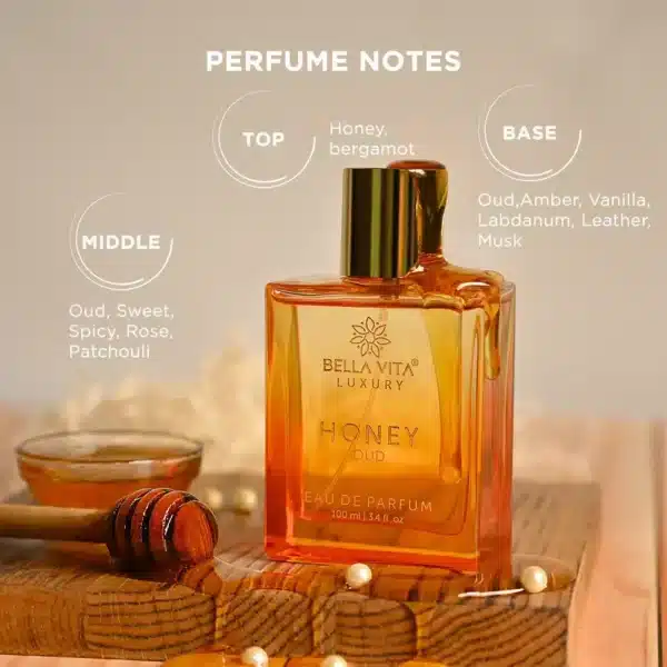 Bella Vita Luxury Honey Oud Eau De Parfum Unisex Perfume for Men Women 100ml 4