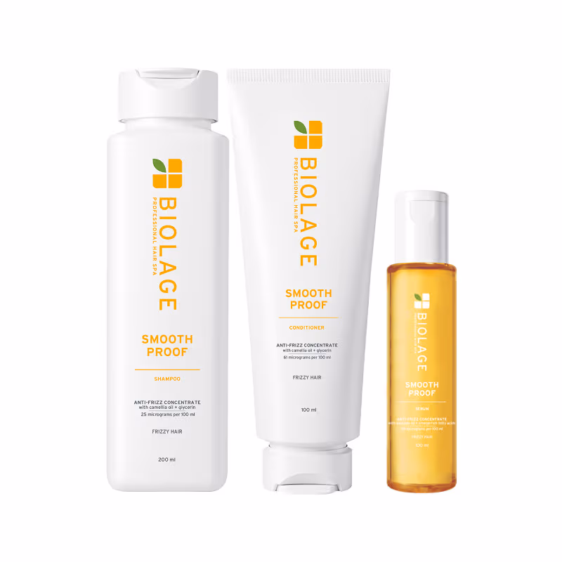 Biolage Smoothproof Shampoo + Conditioner + Serum (400g+100ml+100ml)