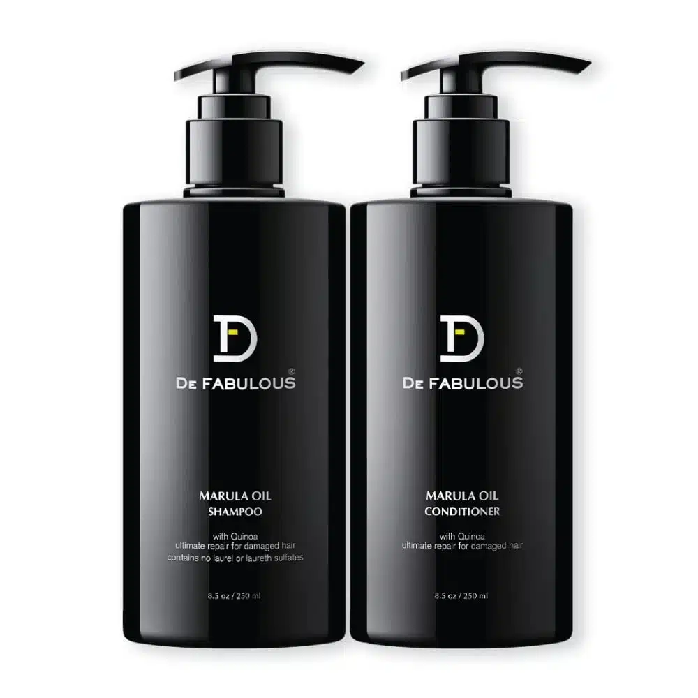 De Fabulous Marula Oil Shampoo-Conditioner 250ml Each (Sulphate-Free)