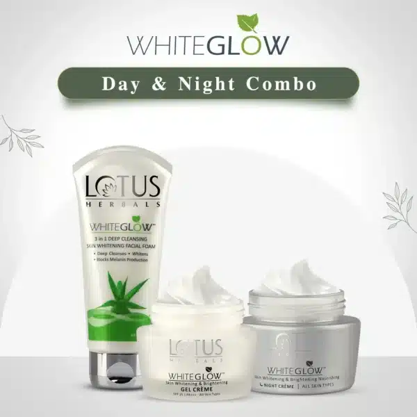 Lotus Herbals White Glow Day Night Pack with2