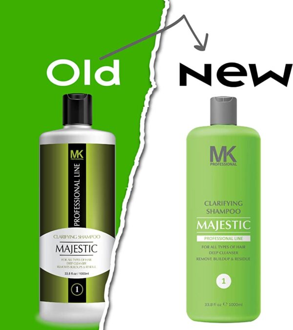 MK PROFESSIONAL MAJESTIC CLARIFYING SHAMPOO FOR ALL TYPES OF HAIR DEEP CLEANSER REMOVE BUILDUP RESIDUE 1000ML 1