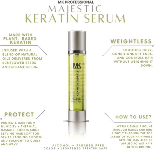 MK PROFESSIONAL MAJESTIC HAIR SERUM WITH SUNFLOWER AND SESAME SEEDS 50 ML2