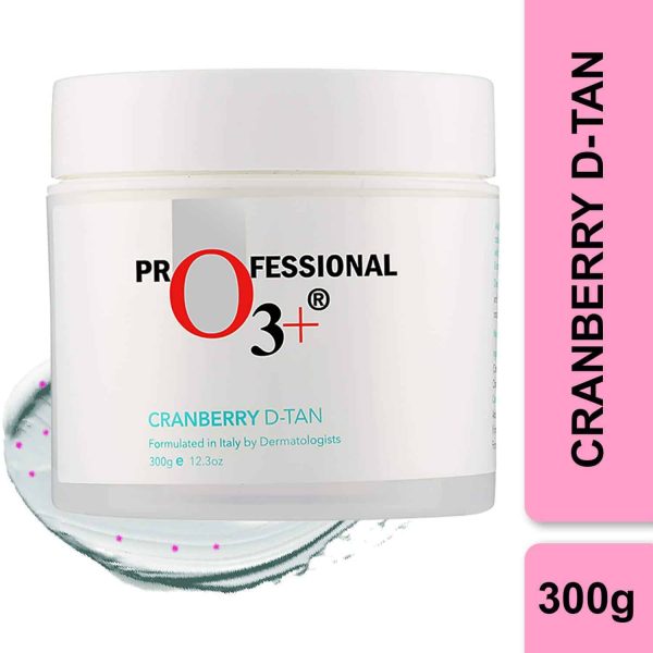 O3 Cranberry D Tan with Natural Extracts fo Damage Protection Ideal for Oily Skin De Tan 300 g