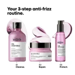 L'Oréal Liss Unlimited primrose oil anti frizz smoothing serum for shiny and manageable hair