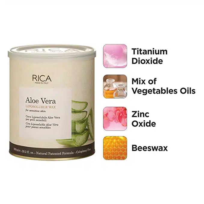 Rica Aloe Vera Liposoluble Wax For Sensitive Skin 800g - Image 2