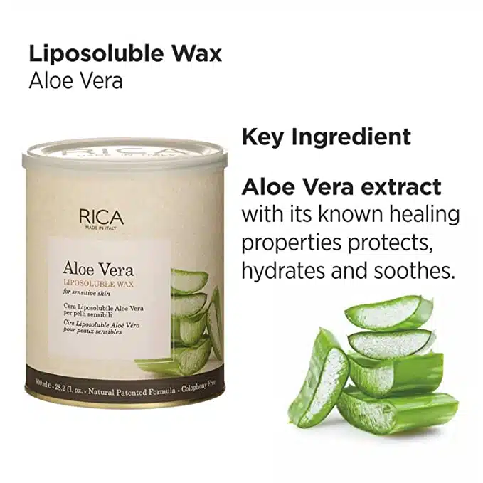 Rica Aloe Vera Liposoluble Wax For Sensitive Skin 800g - Image 3
