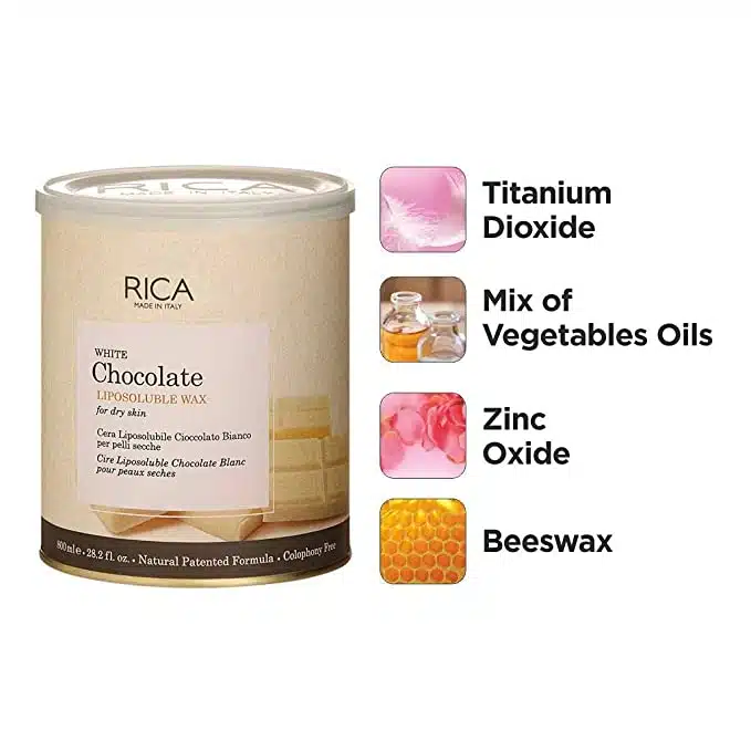 Rica Liposoluble White Chocolate Wax  800g - Image 3