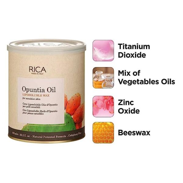Rica Opuntia Oil Liposoluble Wax for Sensitive and Delicate Skin 800ml