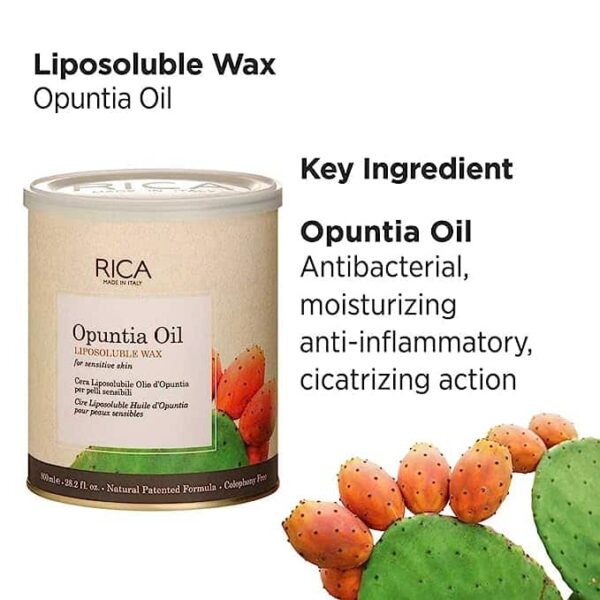 Rica Opuntia Oil Liposoluble Wax for Sensitive and Delicate Skin800g