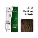 Schwarzkopf Professional IGORA Zero Ammonia Permanent Color (4-0 Medium Brown) New pack