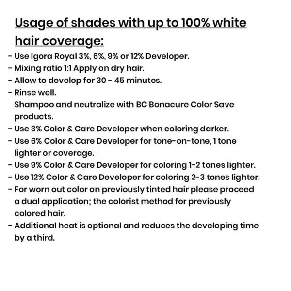 Schwarzkopf Professional IGORA Royal Permanent Highlight Color Creme (12-0) - Image 3