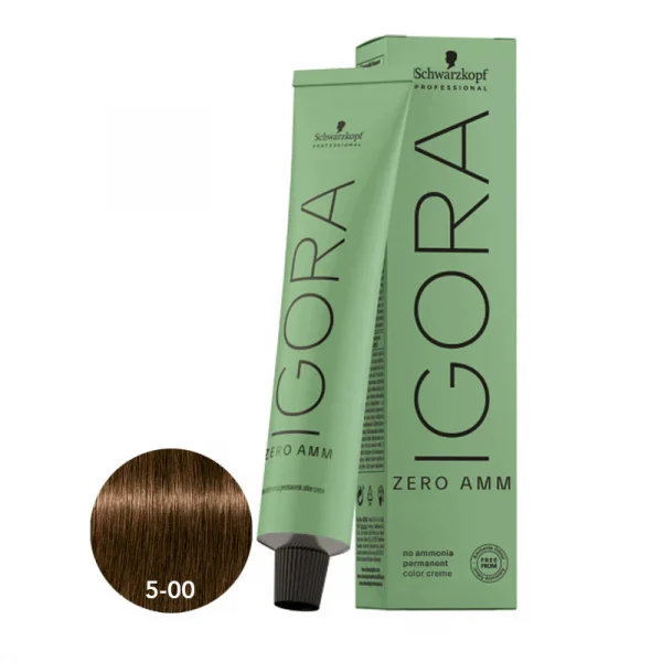 Schwarzkopf Professional IGORA Zero Ammonia Permanent Color (5-0 Light Brown) New pack