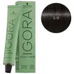 Schwarzkopf Professional IGORA Zero Ammonia Permanent Hair Color in shade 1-0 Black