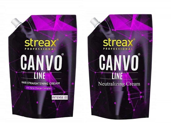 Streax Canvo Line Big Straightening Cream amp Neutralizing Cream Intense 1000g