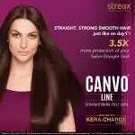 Streax Professional Canvoline Complete Hair Care Combo for Straightening Hair Pack Of 3 (300ml, 240ml,100ml) - Image 3