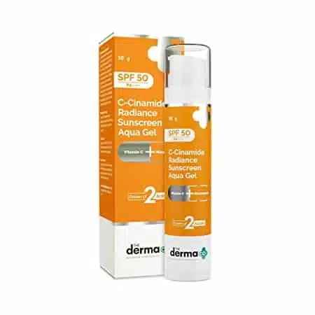 The Derma Co C Cinamide Sunscreen SPF 50 Aqua Gel