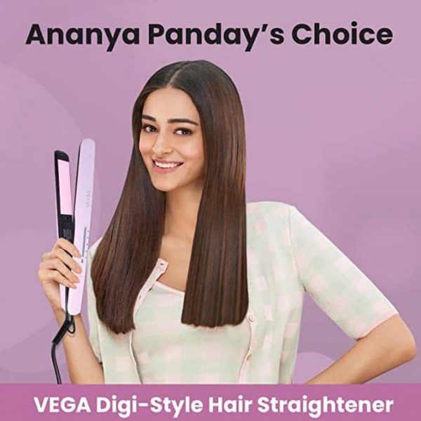 VEGA Digi Style with 5 Temperature Settings Quick Heat Up Hair Straightener Light Purple VHSH 31 2