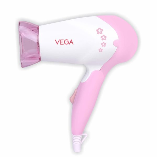 VEGA Insta Glam Foldable 1000 Watts Hair Dryer With 2 Heat Speed Settings VHDH 20 Made In India